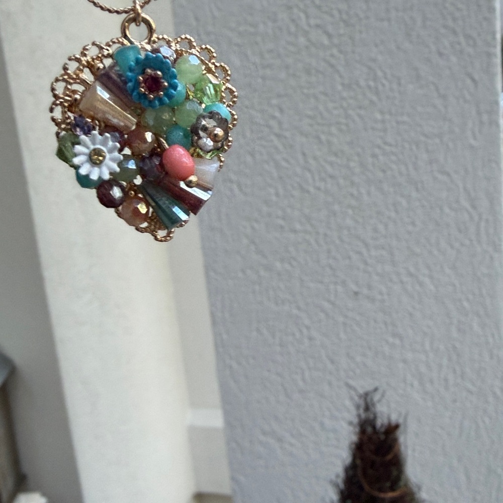 Betsey Johnson Fun and Vibrant layered Beaded Necklace - Picture 2 of 6